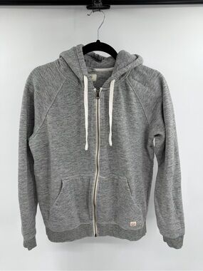 Marine Layer Full Zip Gray Hooded Sweatshirt Size Small Casual Basic